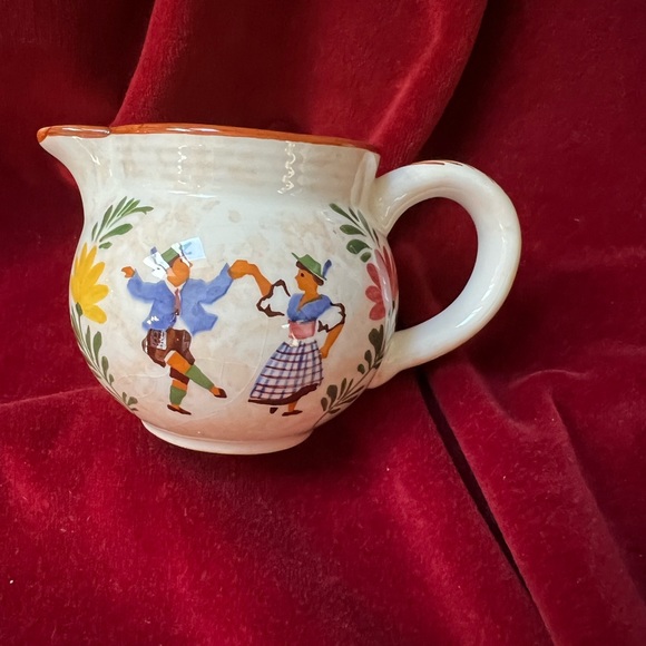 2 Pieces Vintage Alpine Peasant Ware. Handpainted. - Picture 4 of 12